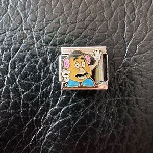 Mr. Potato Head Toy Story Stainless Steel Italian Charm Link